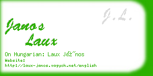 janos laux business card